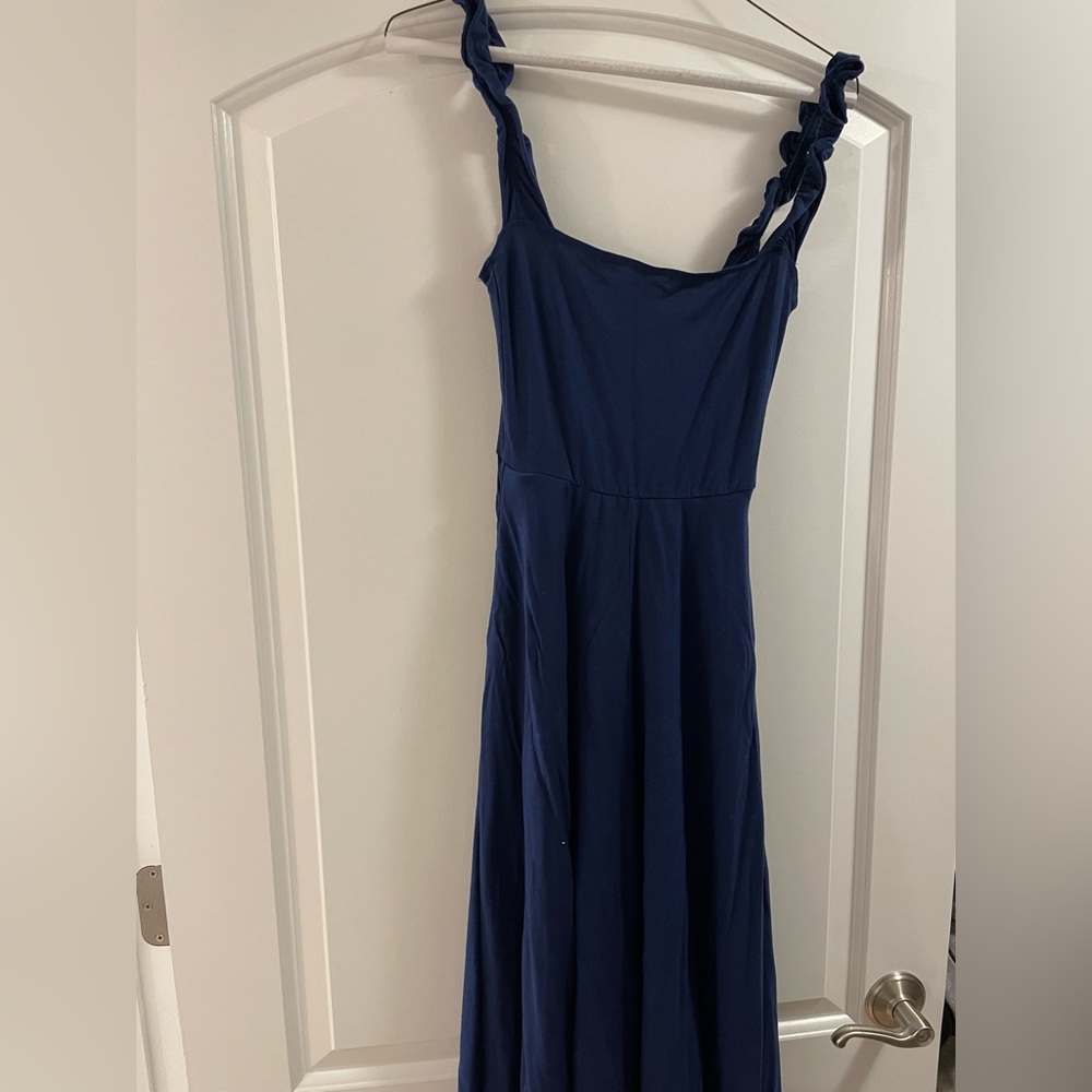 Elegant Navy Blue Women's Dress